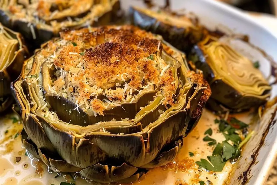 Old-Fashioned Italian Stuffed Artichokes Recipe