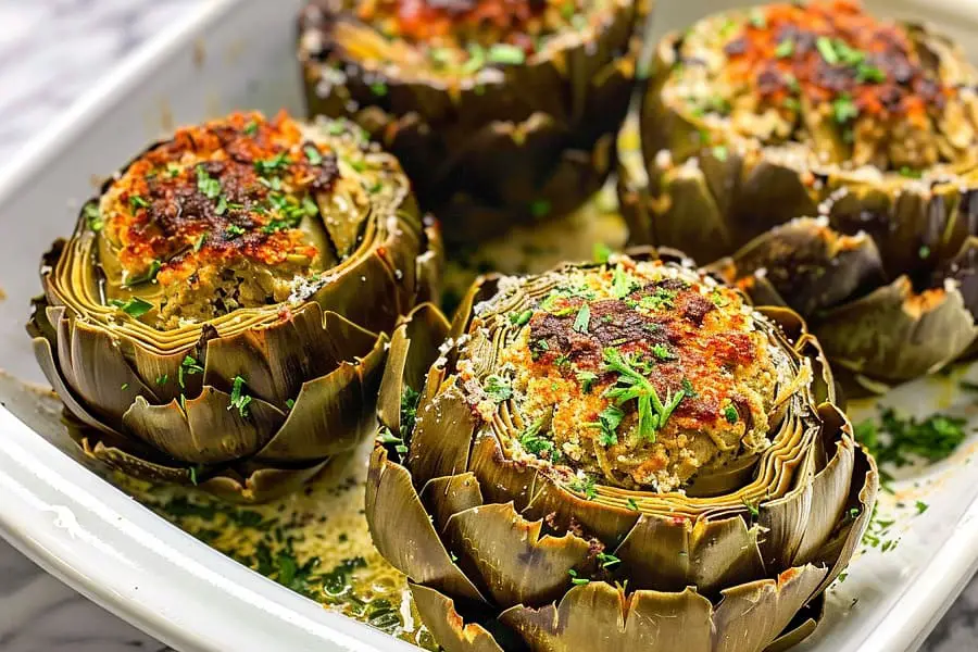 Traditional Italian Stuffed Artichokes