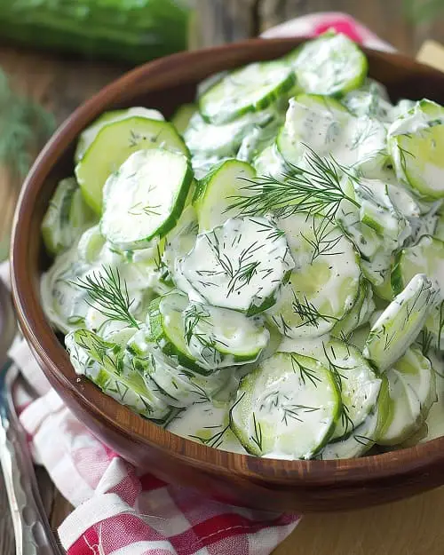 Creamy Cucumber Salad