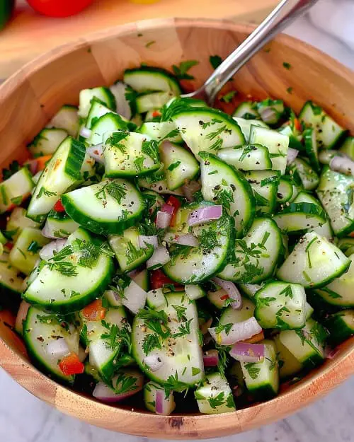 Mediterranean Cucumber Salad