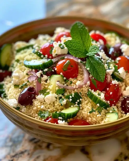 Classic Mediterranean Couscous Salad