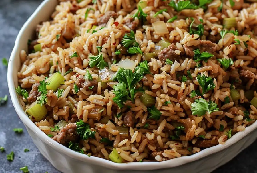 Louisiana Cajun Dirty Rice Recipe