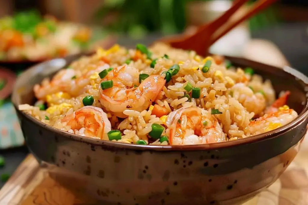 Simple Shrimp Fried Rice Recipe without Vegetables